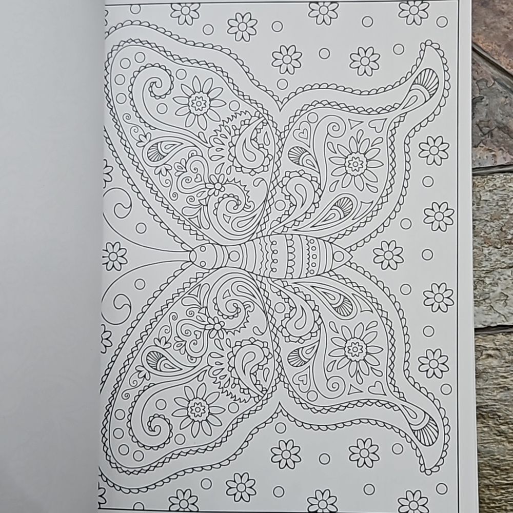 Paisley adult coloring book like new - Picture 3 of 5